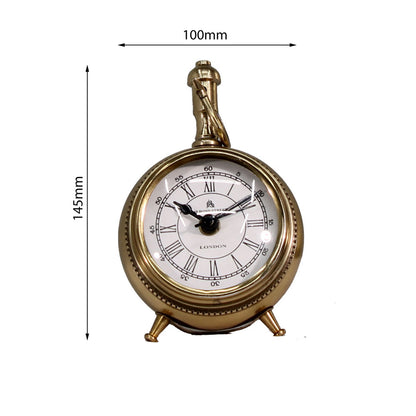 Clock, Gold Color Clock, Clock for Side Table Accessory, Clock - EL - 15044