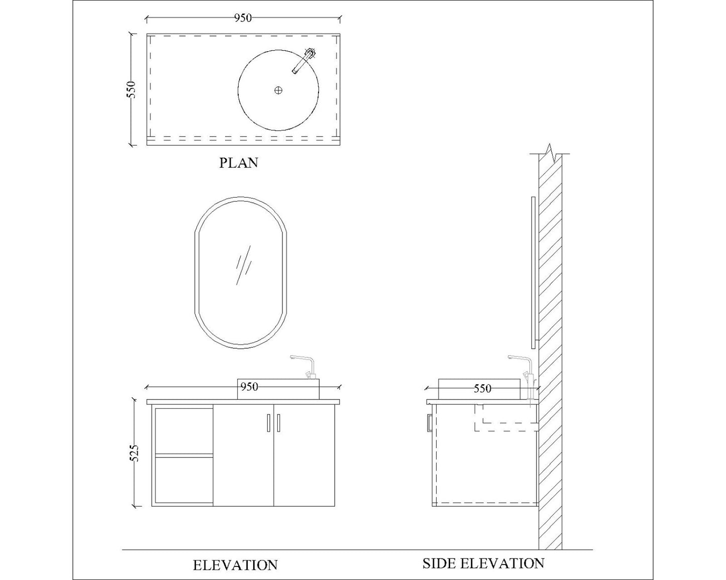 Vanity/Water Resistant Vanity in PU Gloss waterproof paint finish,Bathroom Vanity in water resistant finish,bathroom floor mounted unit with PU Gloss waterproof paint  finish-EL234