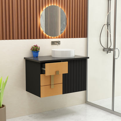 Vanity, Vanity with Corian Top, Water Resistant Vanity, Vanity with Drawer & Shutter, Wall Mounted Vanity, Vanity - EL250