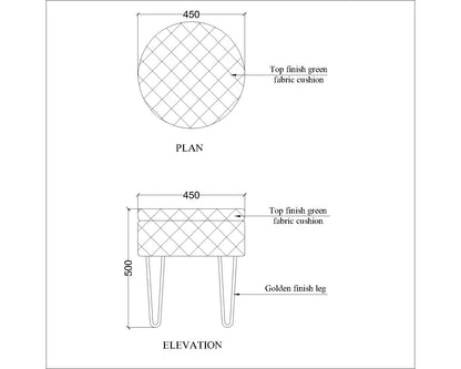 Setti for seating in solid colour finish with brown legs, setti for living/bedroom  area,floor mounted seating-EL-482