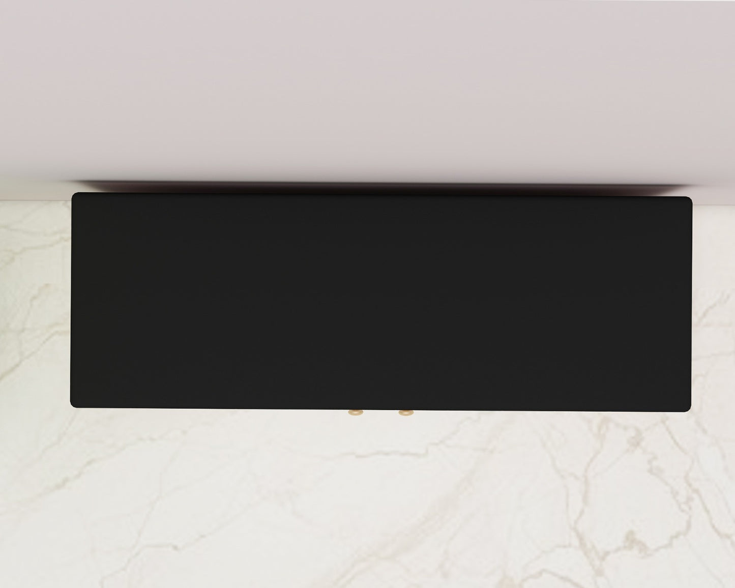 Scandinavian Style White Shoe Bench with Black Cushion and Gold Legs,  EL-2005