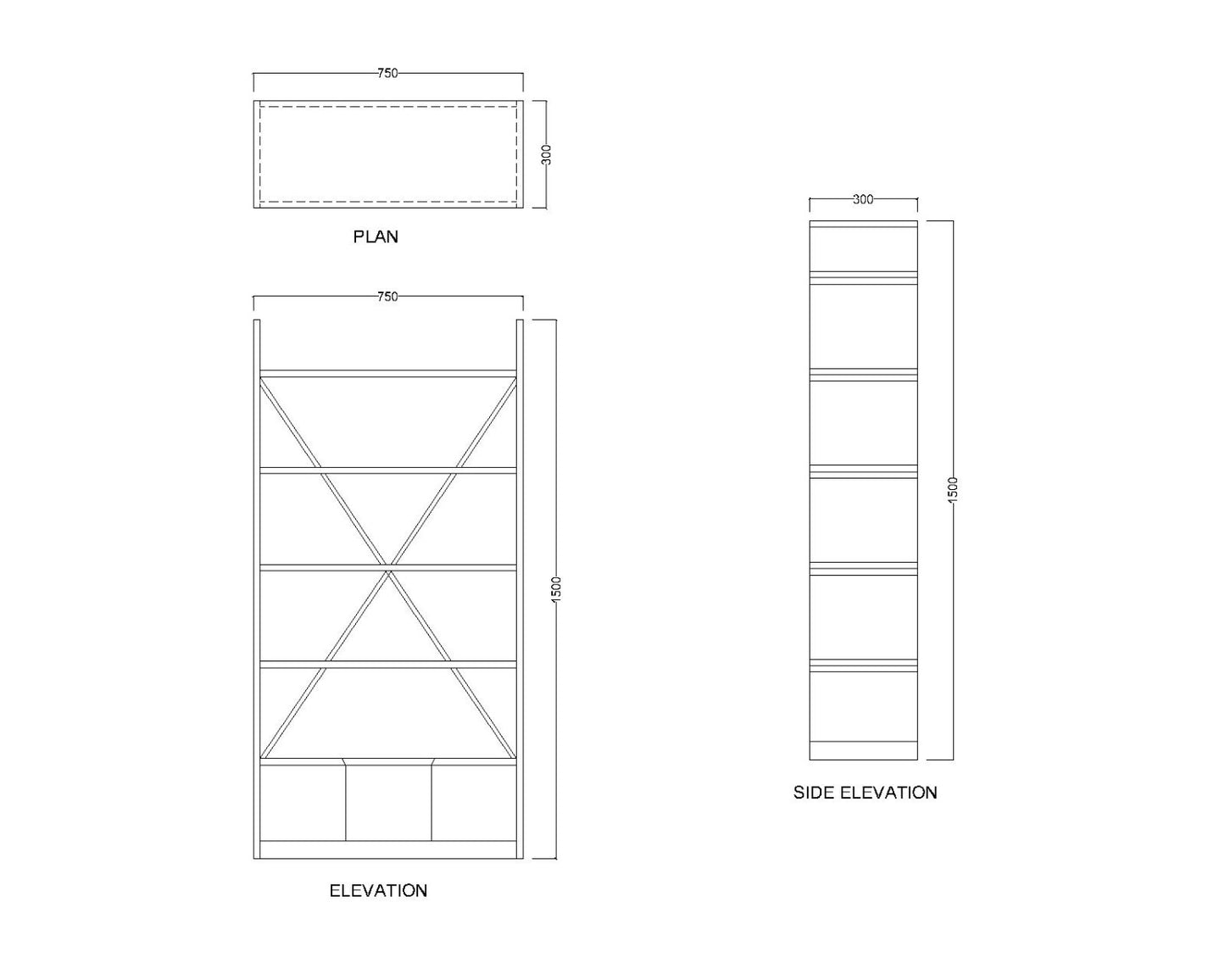 Office Cabinet, Wood Office Cabinet, Office Cabinet with open shelf, Office Cabinet with Shutter, Office Cabinet - EL- 10017