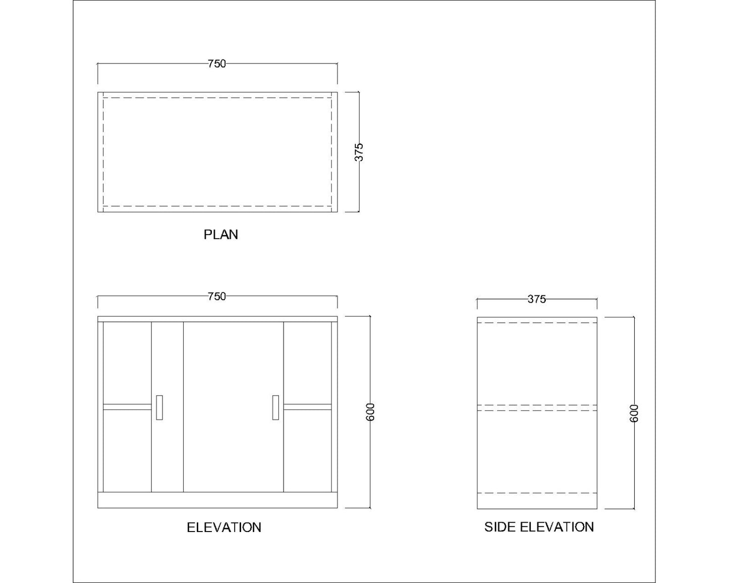 Office Cabinet, Wood Office Cabinet, Office Cabinet with Sliding Shutter, Office Cabinet - EL- 10018