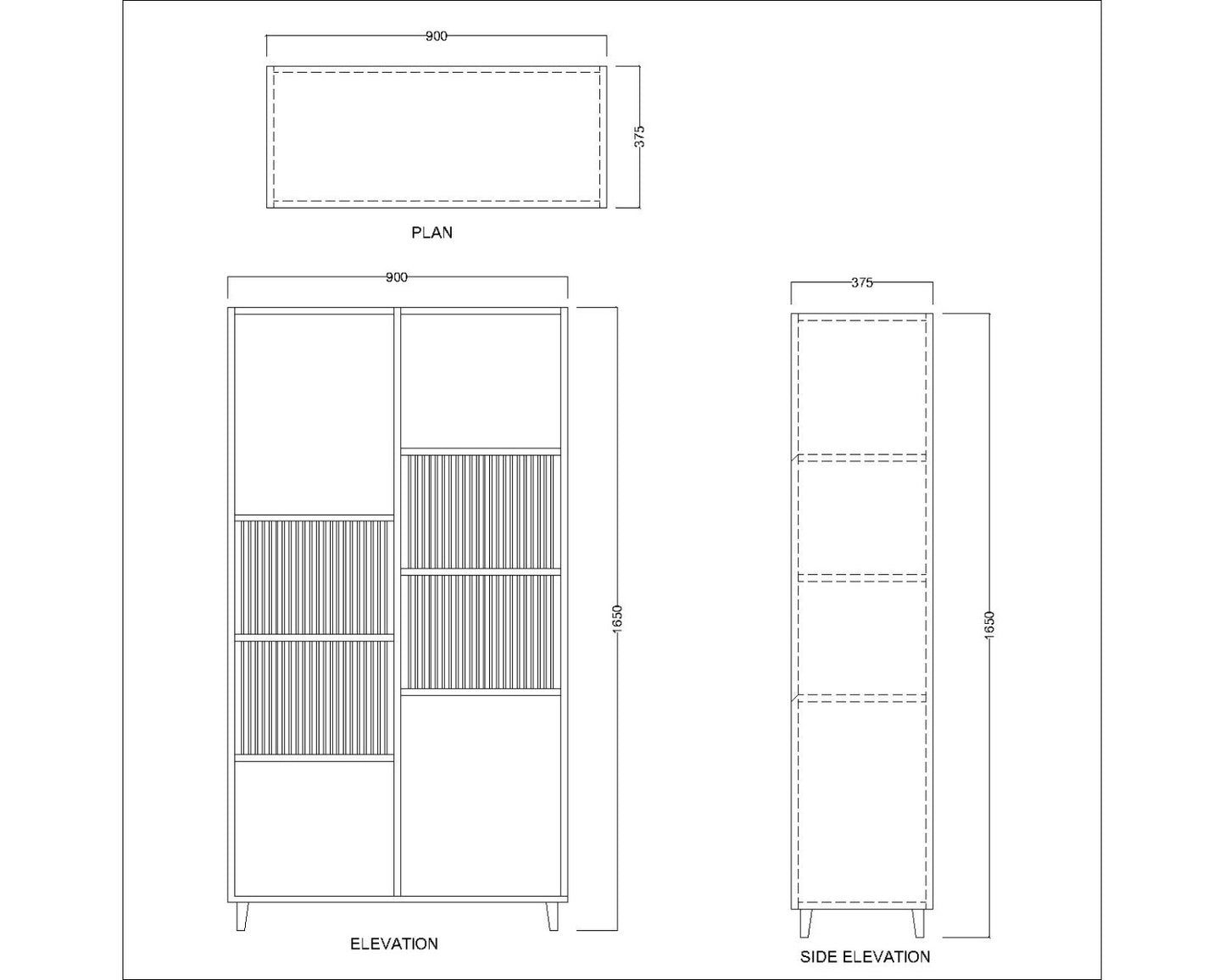 Office Cabinet, Green & Grey Color Office Cabinet, Office Cabinet with open shelf, Office Cabinet with Shutter, Office Cabinet - EL- 10023