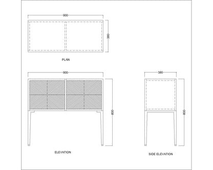 Console Table, White Color Console Table, Console Table with Shutter , Console Table with White MS Leg, Console Table - EL- 12049