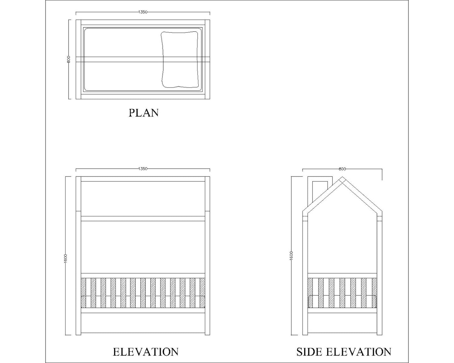 Baby Cribs, White Color Baby Cribs, Baby Cribs with Drawer, babies bed, Wooden Cot, Cribs - EL- 4005