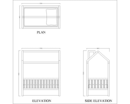 Baby Cribs, White Color Baby Cribs, Baby Cribs with Drawer, babies bed, Wooden Cot, Cribs - EL- 4005