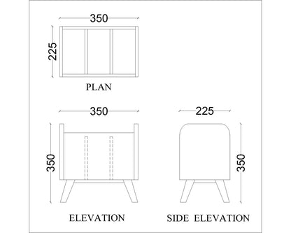 Room Accessory holder with open storage,  Stationary holder, book holder, utility stand for accessory-EL472