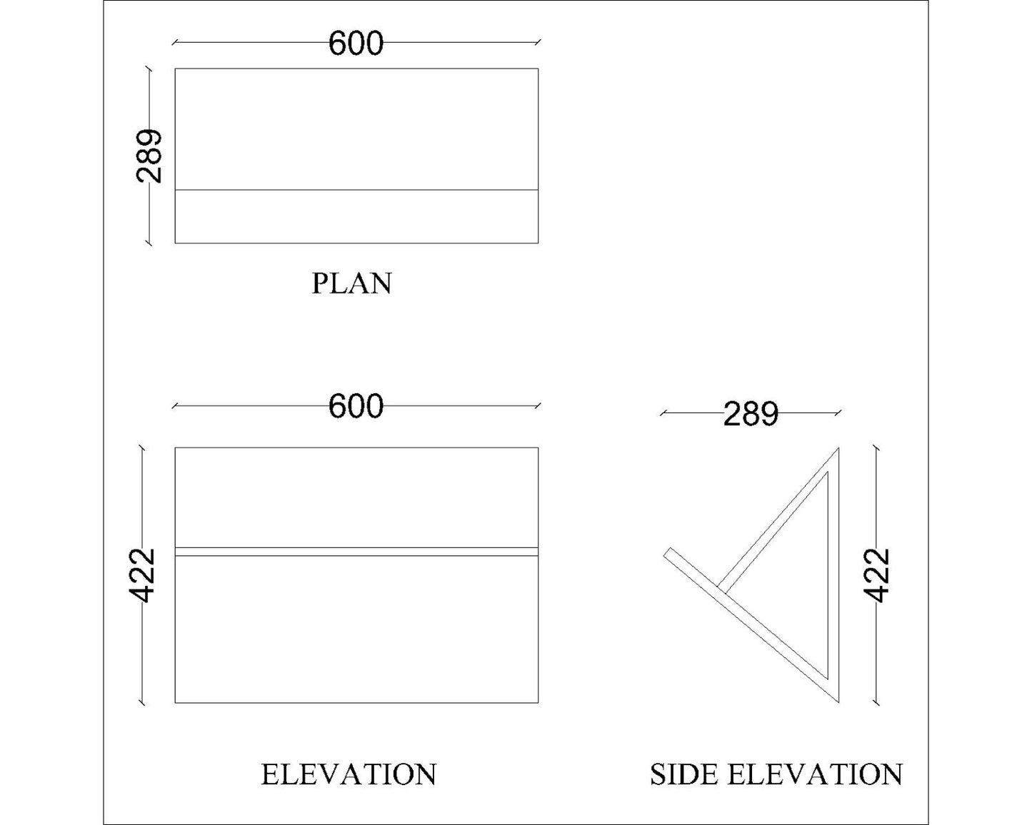 Wall shelves open from front in wood with solid colour finish, utility shelf for Books/Magazines stand,Wall Hanging Open Storage unit,Wall shelf units-EL474