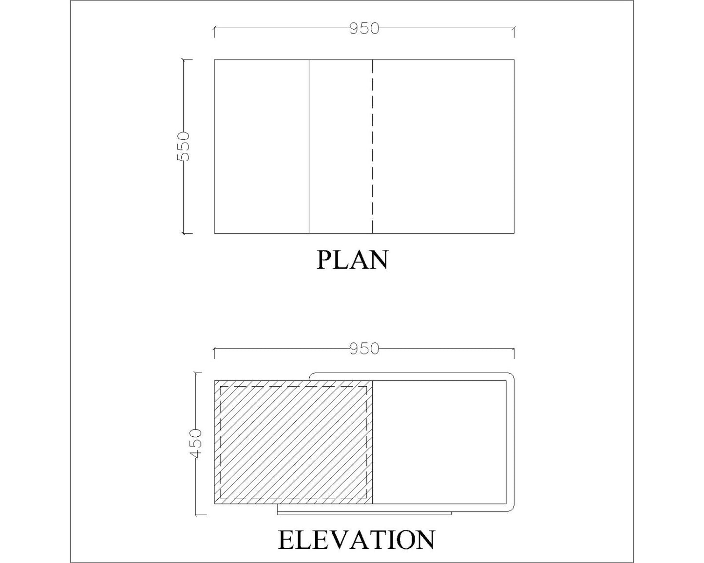 Rectangular Coffee Table ,coffee table for living/waiting area modern look coffee table in white & black in prelaminate particle board,Coffee Table - EL800