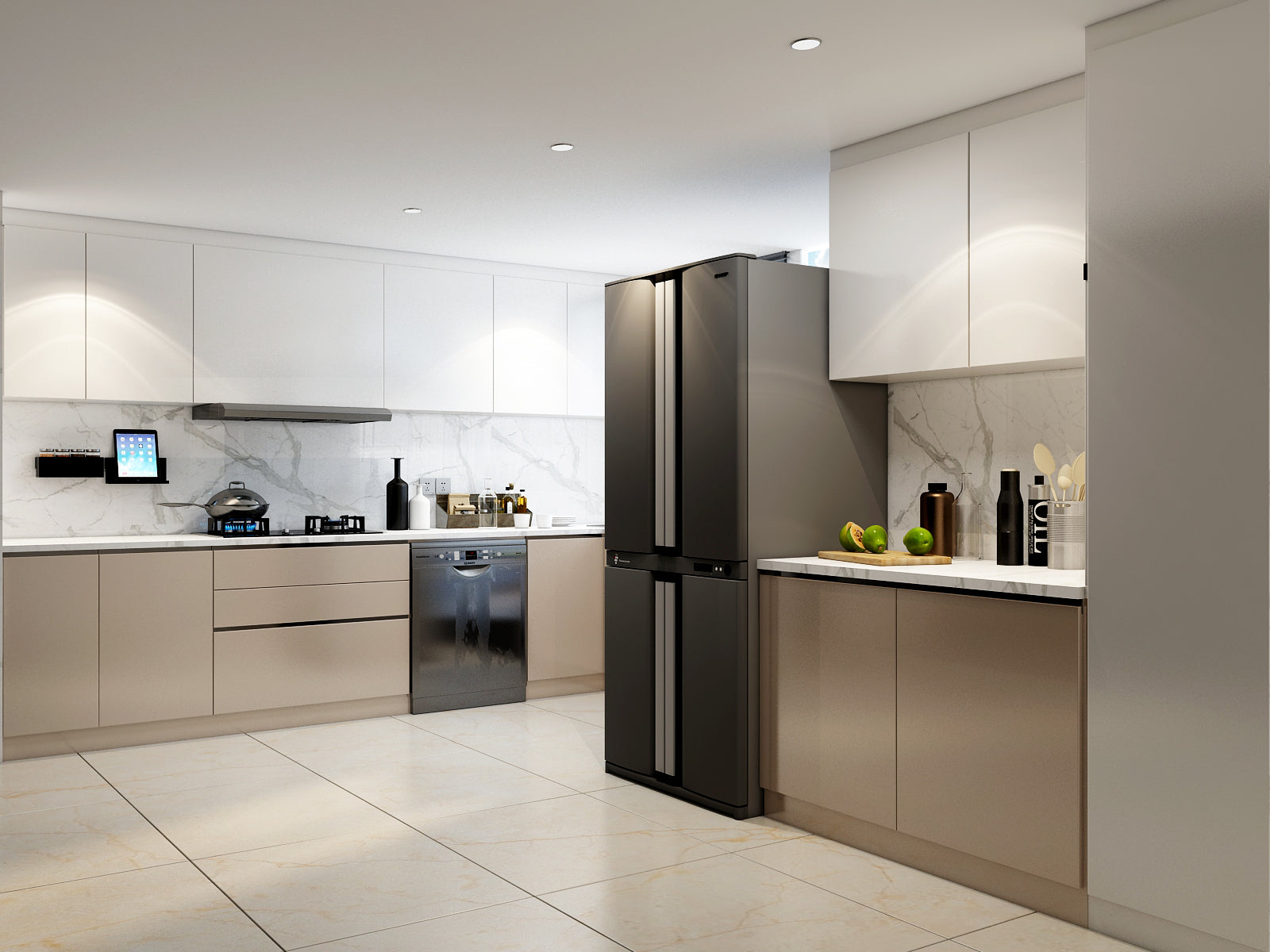 Modular Kitchen Acrylic Color Kitchen, modular kitchen, acrylic finish modular kitchen, Luxurious ki ...