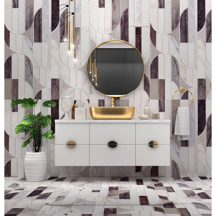 "Vanity, White & Golden Vanity, Wooden Vanity, Vanity with Drawer, Vanity for Bathroom,   Wall Mounted Vanity, Vanity  -EL209 "