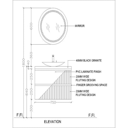 Vanity/Water Resistant Vanity in PU matte waterproof paint + PVC laminate finish,Bathroom Vanity in water resistant finish,bathroom wall hanging unit with PU matte waterproof paint +PVC  finish-EL208