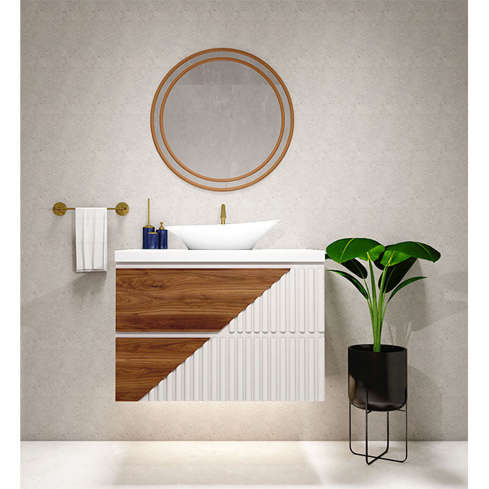 Vanity/Water Resistant Vanity in PU matte waterproof paint + PVC laminate finish,Bathroom Vanity in water resistant finish,bathroom wall hanging unit with PU matte waterproof paint +PVC  finish-EL208