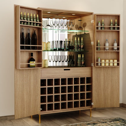 Bar cabinate, bar design, Bar storage, Home bar cabinate,  wooden bar cabinate, luxurious bar, VT-3007