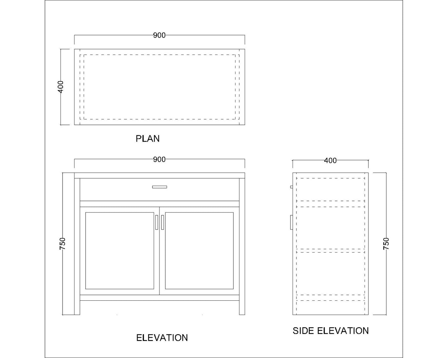 Cabinet, Solid Wood Cabinet, Cabinet with Drawer, Brown Color Cabinet, Cabinet with Shutter, Cabinet- IM- 10030