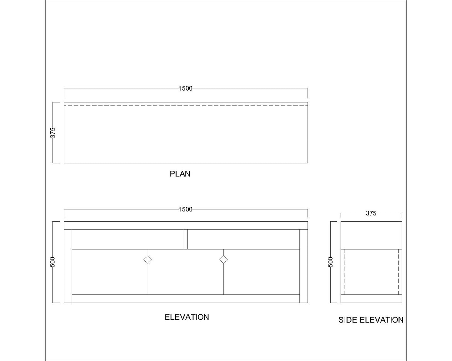 Entertainment Unit, Solid Wood Entertainment Unit, Light Brown Color Entertainment Unit , Entertainment Unit with Shutter,  Entertainment Unit with Open Shelf, Entertainment Unit- IM- 10034