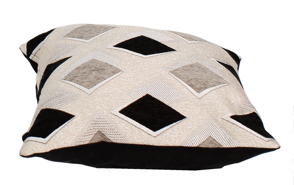 Cushion , Cushion for Car , Designing  Cushion  ,Cushion in Cream & Black , Cushion for Sofa , Cushion for Chair , Cushion - IM - 15009