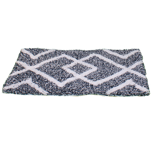 Bath Linen, Black & White Bath Linen, Rectangular Bath Linen, Bath Linen - IM - 15036