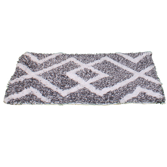 Bath Linen, Grey & White Bath Linen, Rectangular Bath Linen, Bath Linen - IM - 15037