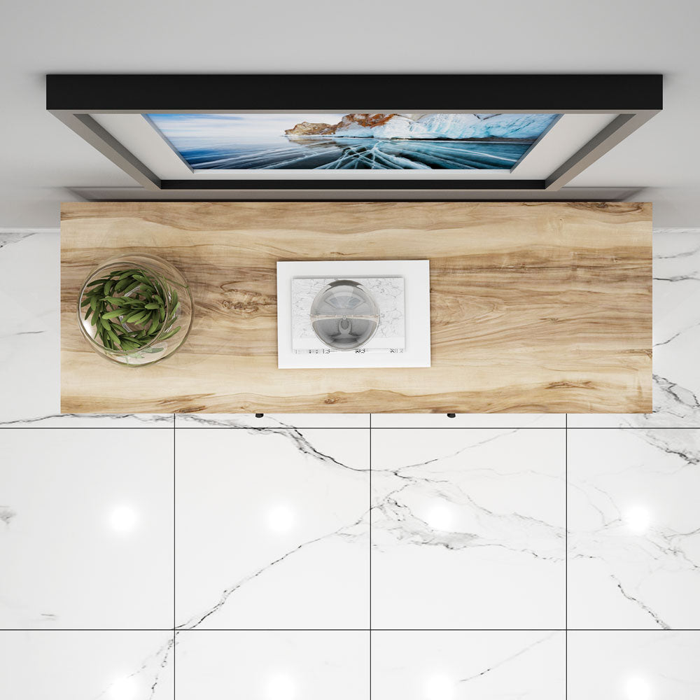 Cabinet, Solid Wood Cabinet, Light Brown Color Cabinet, Cabinet with Shutter, Cabinet with Open Shelf, Cabinet - IM10060