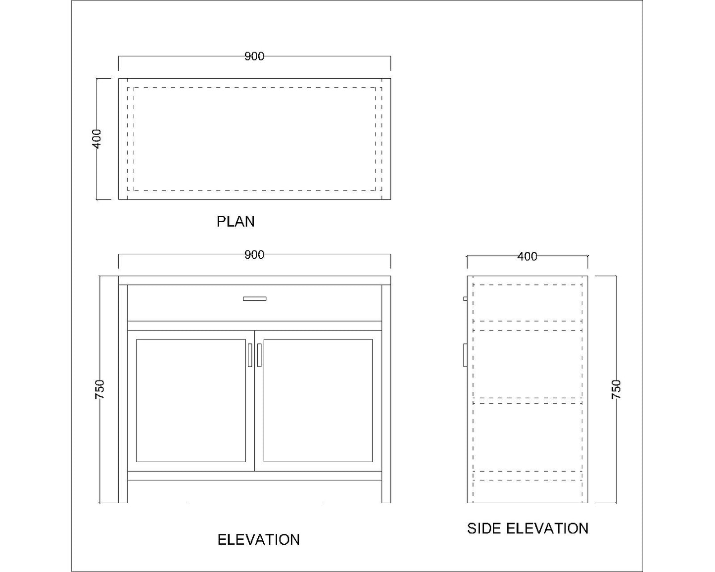 Cabinet, Solid Wood Cabinet, Blue Color Cabinet, Cabinet with Shutter, Cabinet with Open Shelf, Cabinet - IM10062