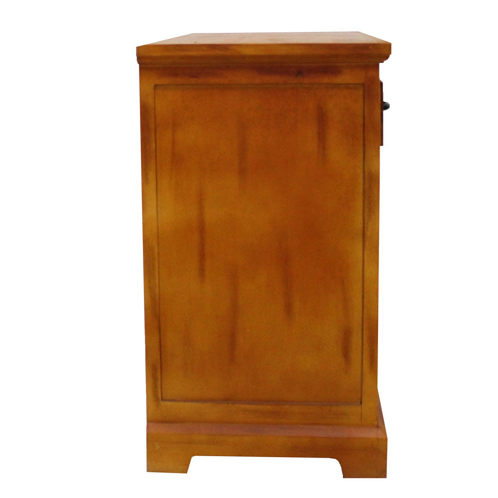 Cabinet, Solid Wood Cabinet, Brown Cabinet, Cabinet with Shutter & Drawer, Cabinet with Open Space, Cabinet - IM10089