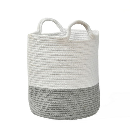 Storage Basket , (i111_12_1), Storage Basket With White & Grey Color, Storage Basket  - IM11023