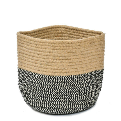 Storage Basket , (i91_6_1), Storage Basket With Beige & Black Color, Storage Basket  - IM11036