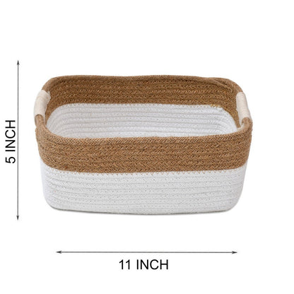 Storage Basket , (i84_1_1), Storage Basket With White & Black Color, Storage Basket  - IM11047