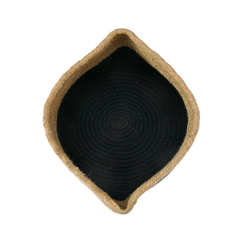 Storage Basket , (i74_14_1), Storage Basket With Beige & Black Color, Storage Basket  - IM11059