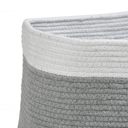 Storage Basket , (i57_1_1), Storage Basket With Grey & White Color, Storage Basket  - IM11066