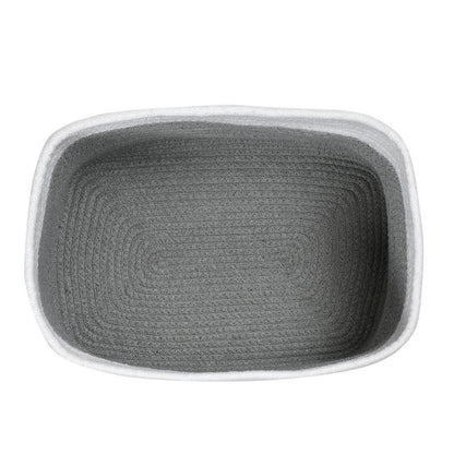 Storage Basket , (i57_1_1), Storage Basket With Grey & White Color, Storage Basket  - IM11066