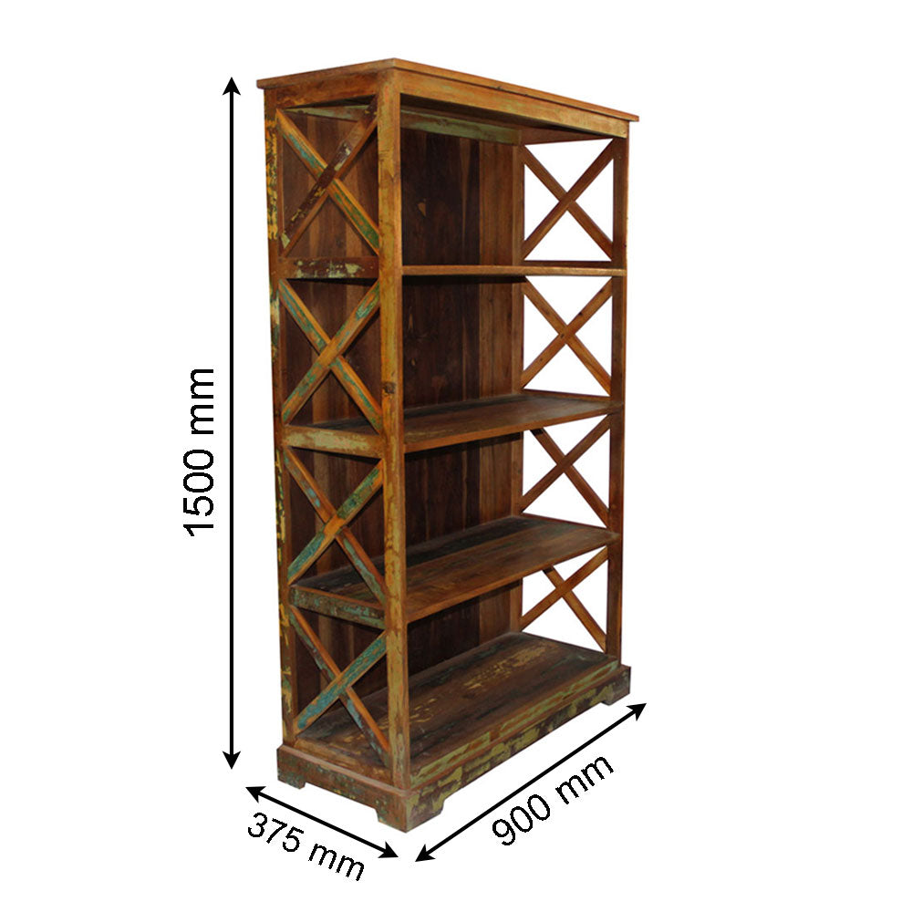 Book Shelves, Multicolor Book Shelves, Solid Wood Book Shelves, Book Shelves - IM11068