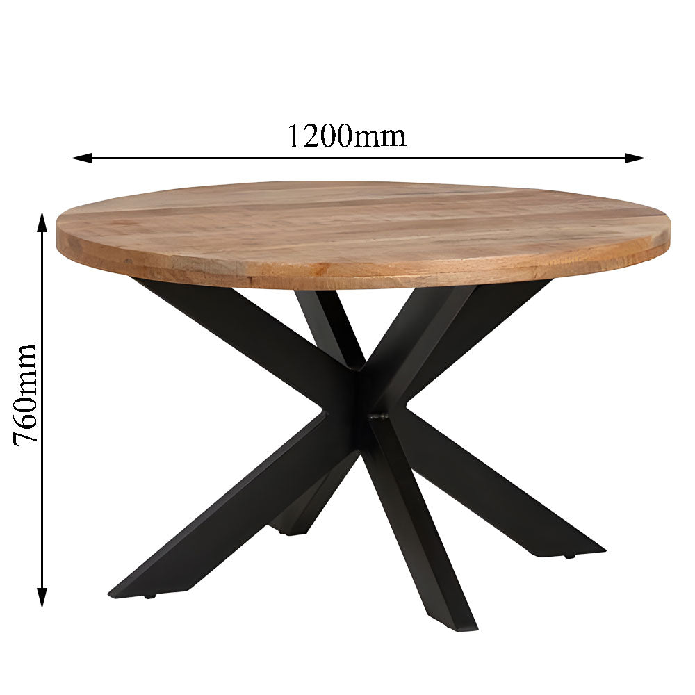 Coffee Table, Black & Brown Coffee Table, Coffee Table with Metal Legs, Coffee Table - IM - 12090