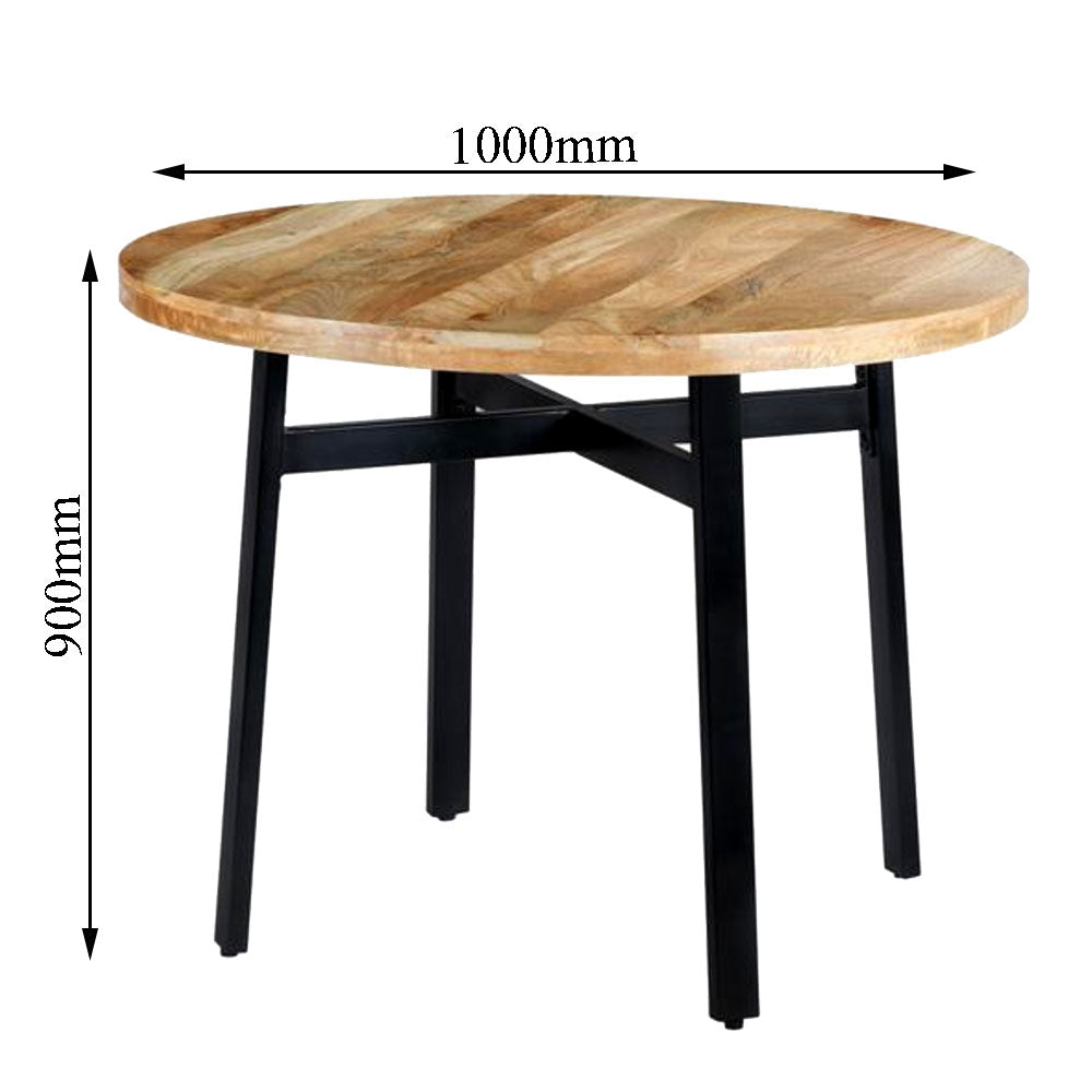 Coffee Table, Black & Brown Coffee Table, Coffee Table with Metal Legs, Coffee Table - IM - 12091