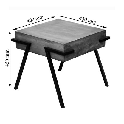 Coffee Table, Black & Grey Coffee Table, Coffee Table with Metal Legs, Coffee Table - IM12095