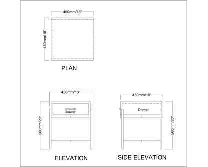 Bedside Table Design, Table for Bedroom, Designer Bedside Table, Table with Storage, Bedside Table in Green Color, Bedside Table - IM12128