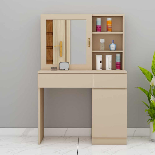 Dressing Table, Dressing Table for Bedroom, Dressing Table With Storage, Dressing Table in Brown Color, Dressing Table - IM12133