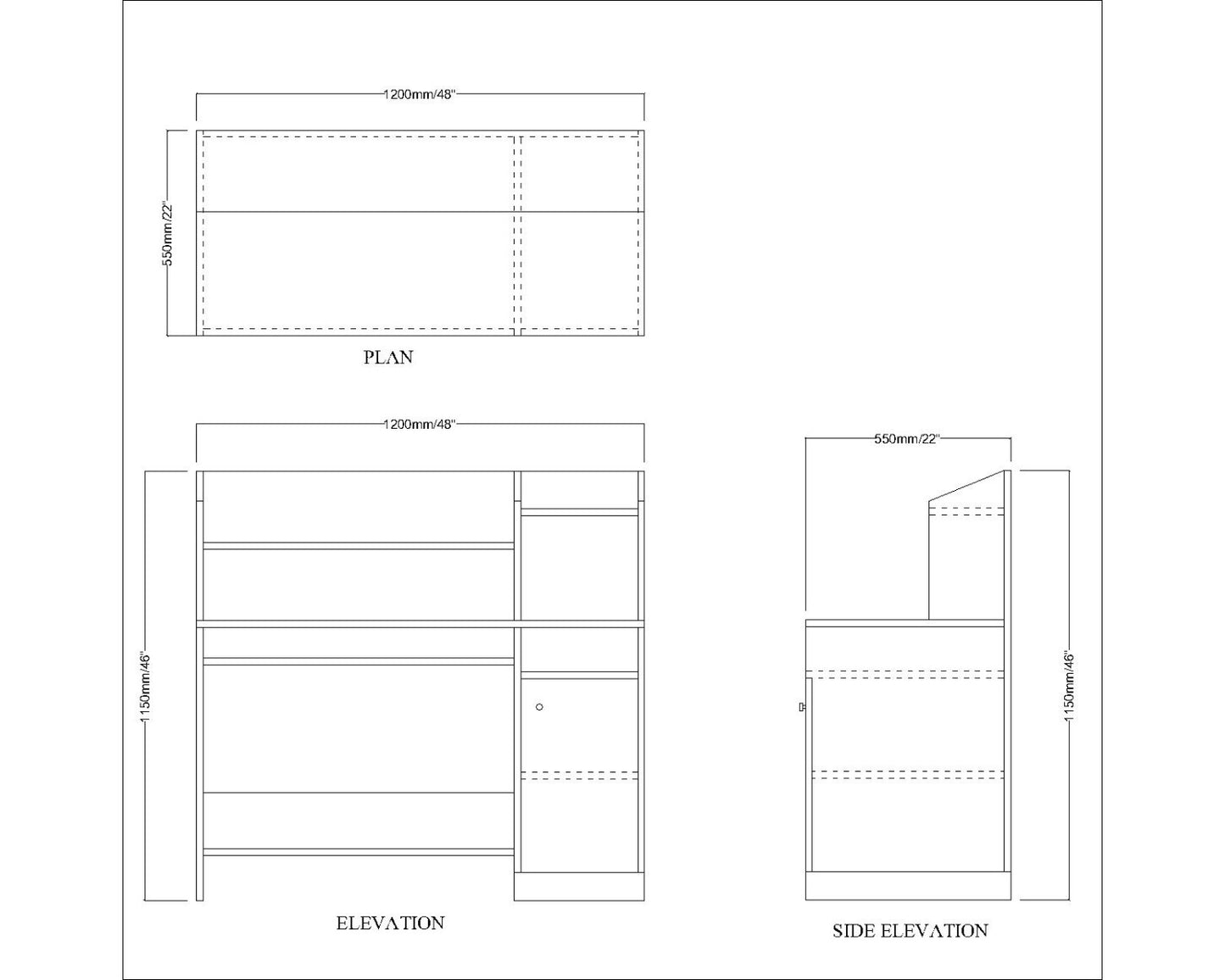 Kids Study Table, White & Pink Color Study Table, Study Table with Drawer & Shutter, Study Table with Open Shelf, Study Table - IM12147