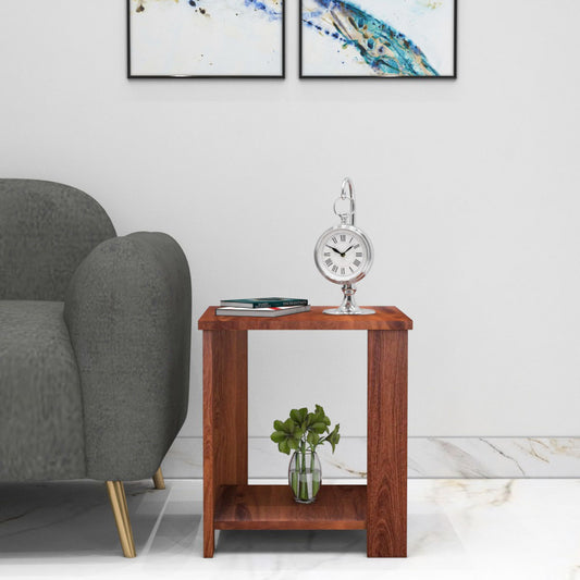 End Table, Side Table, Wooden End Table, End Table with Open Shelf, End Table - IM12178