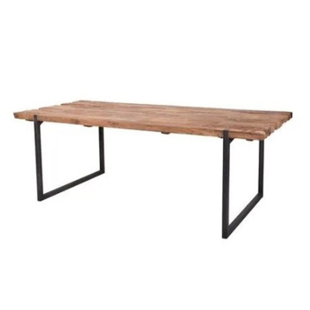 Coffee Table, (RR Handicraft), Coffee Table with Natural Wood & Black Color, Coffee Table - IM12193