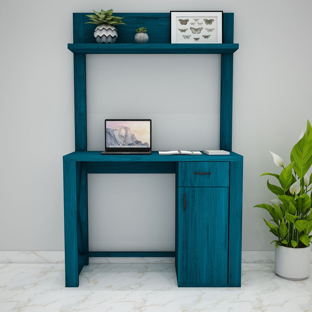 Study Table, Study Table for Blue Color, Study Table with Drawer & Shu ...