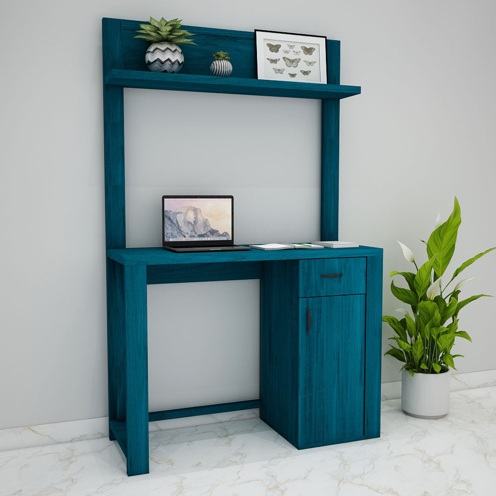 Study Table, Study Table for Blue Color, Study Table with Drawer & Shutter, Study Table in Open Shelf, Study Table - IM12195