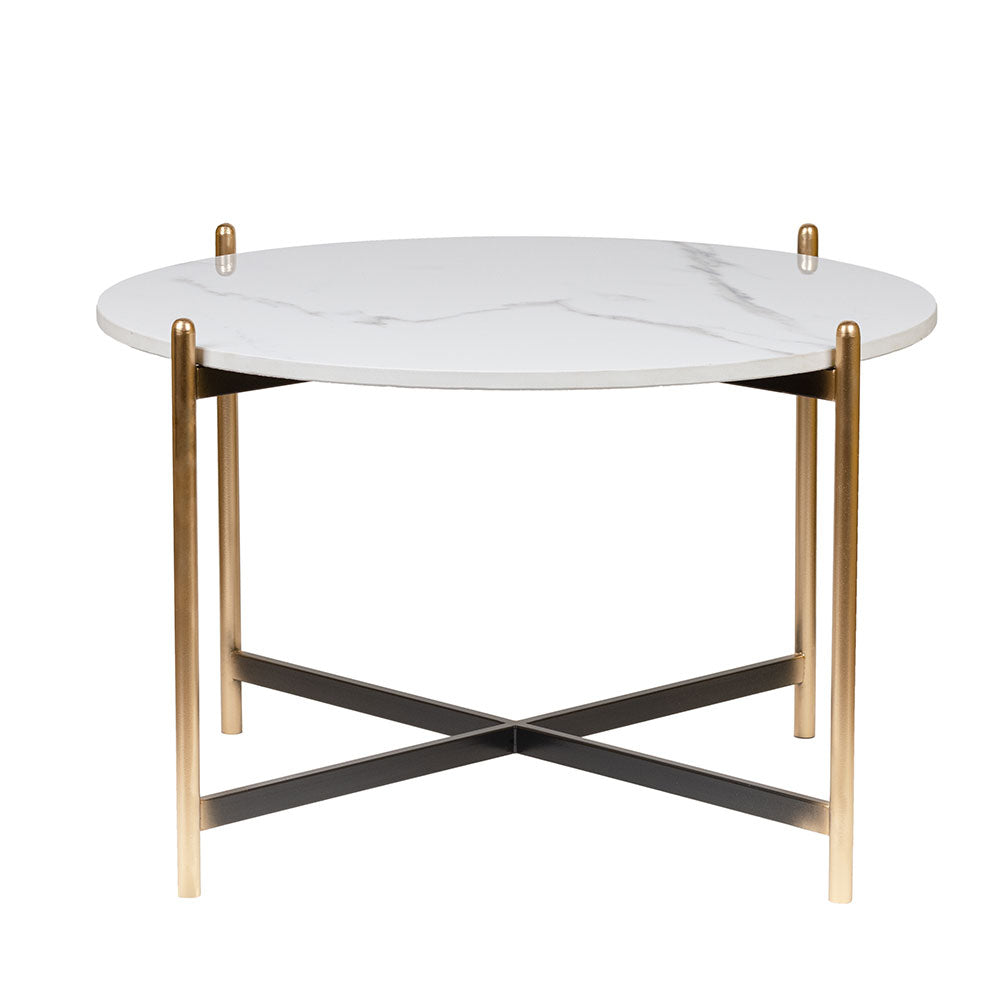 Coffee Table, UAF010(UA OVERSEAS), White & Gold Center  Table, Coffee Table - IM12206