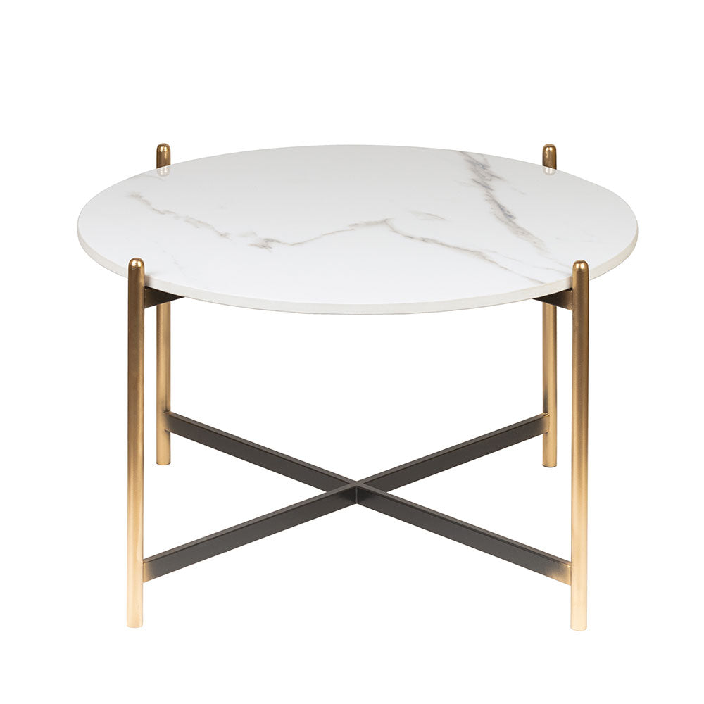 Coffee Table, UAF010(UA OVERSEAS), White & Gold Center  Table, Coffee Table - IM12206