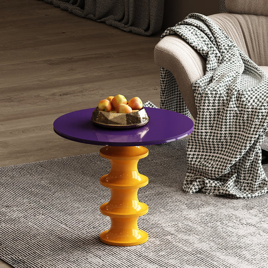 End Table, Side Table, Purple & Yellow Color Table, End Table - IM12212