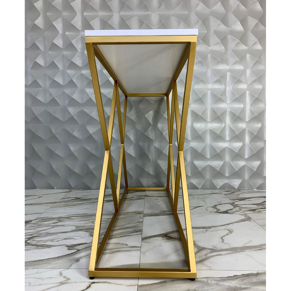 Console Table, NR-CT#XX(N.R.HOMESDECOR), Console  Table with White & Golden Color, Entrance Table, Console Table - IM12215