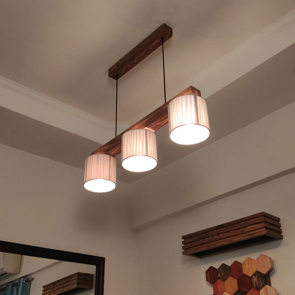 Hanging Light, Hanging Light with Dark Brown & Grey Color, Hanging Light in Wood, Hanging Light for Home, Hanging Light - IM14026