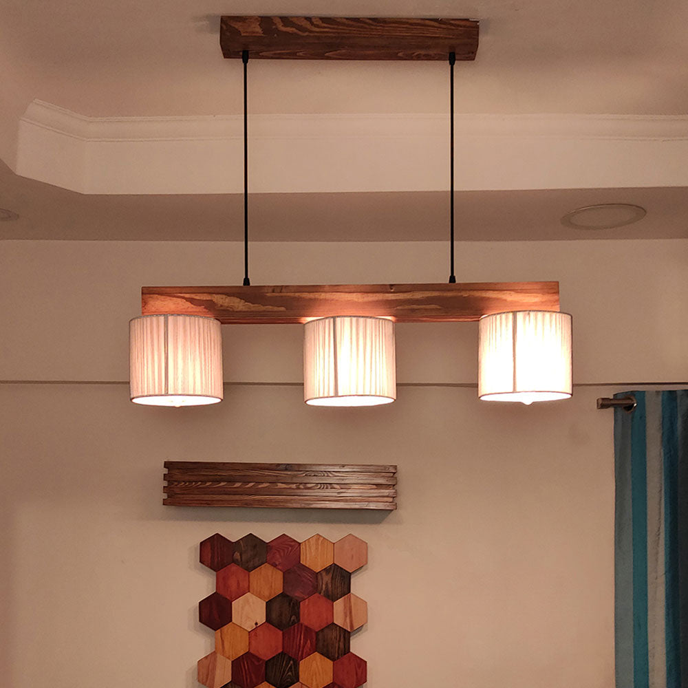 Hanging Light, Hanging Light with Dark Brown & Grey Color, Hanging Light in Wood, Hanging Light for Home, Hanging Light - IM14026